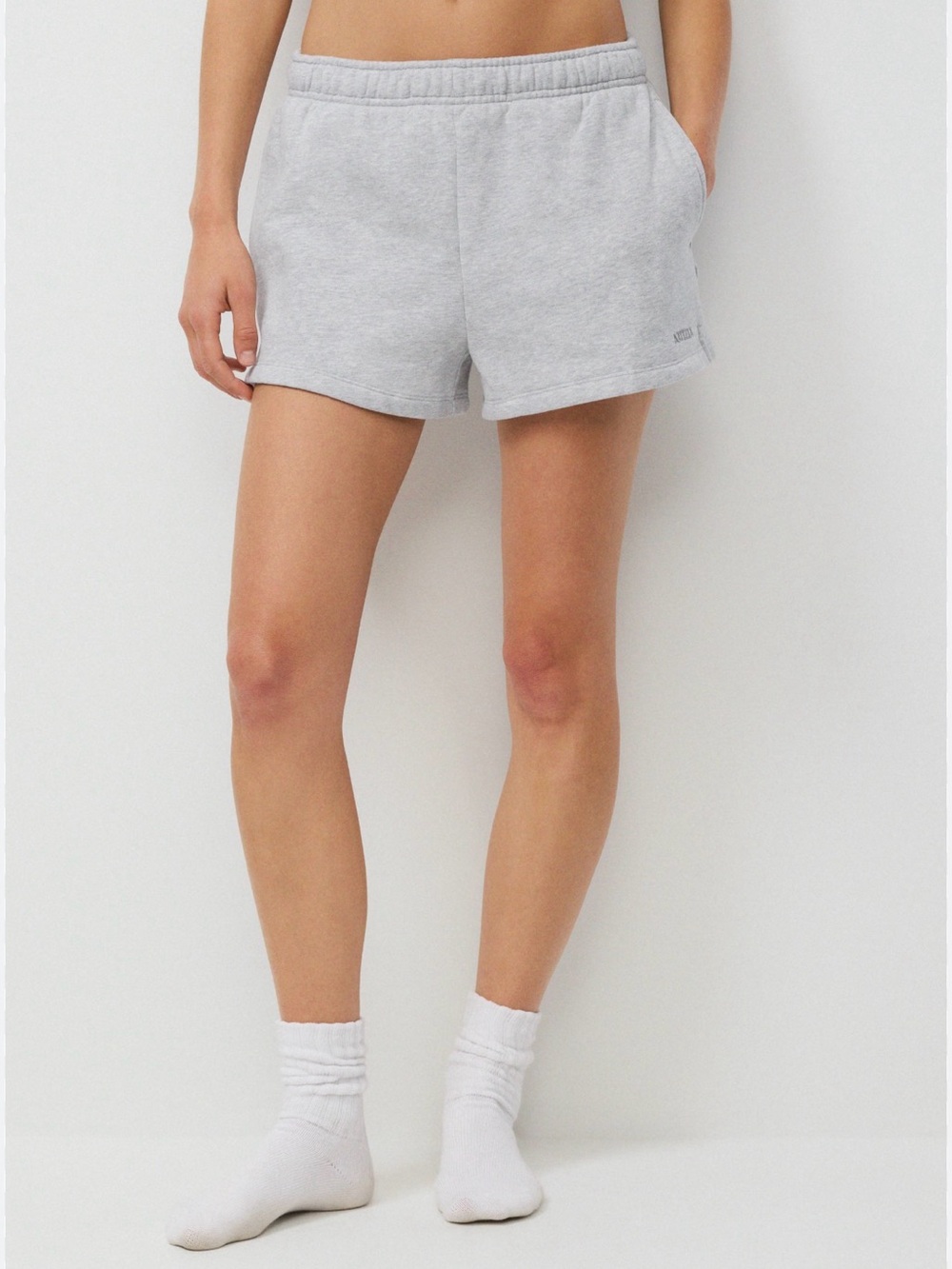Aritzia TNA Sweatfleece Perfect Fit Shorts Grey M